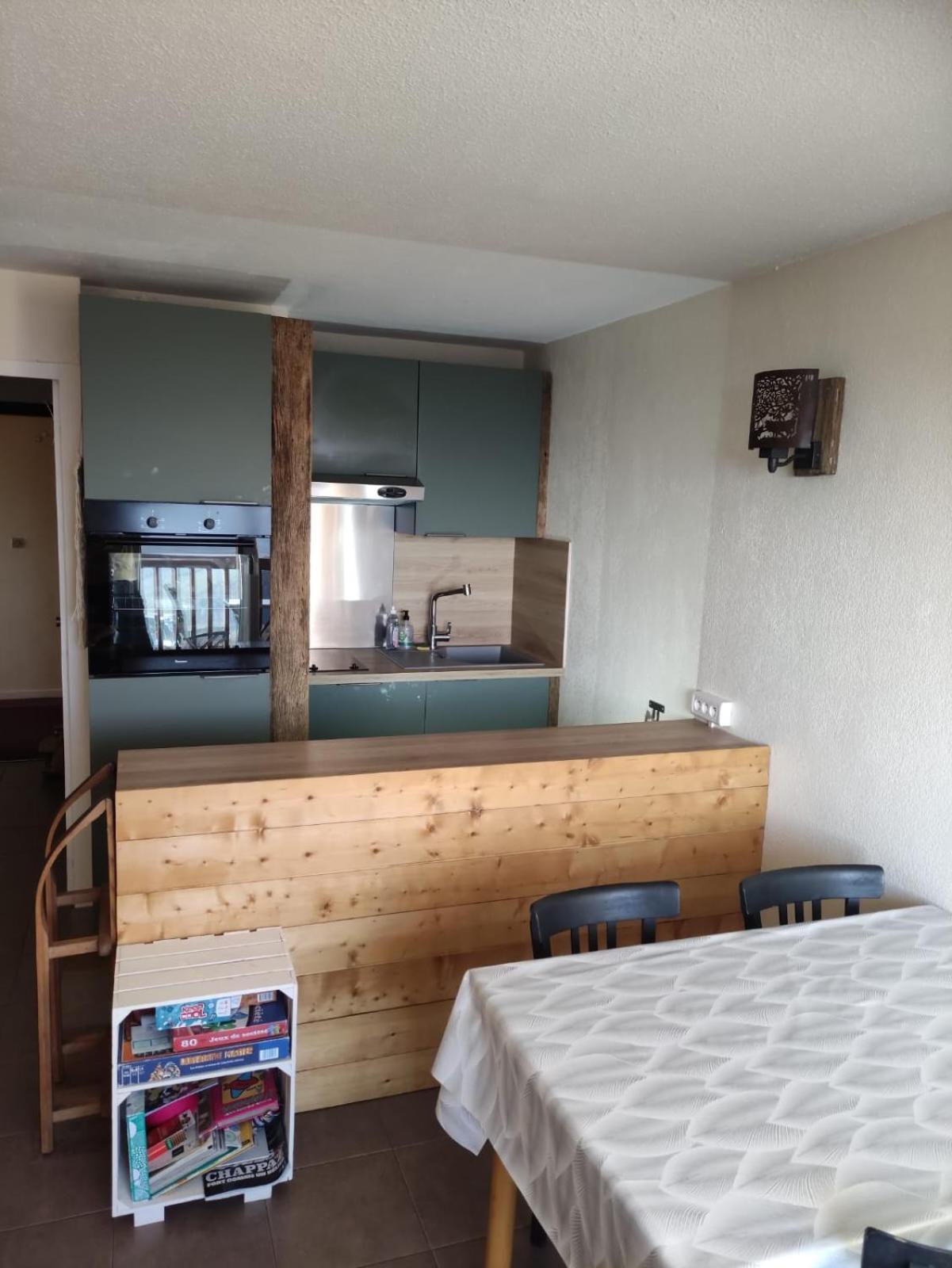 Studio avec vue panoramique sur la montagne Font-Romeu-Odeillo-Via Extérieur photo